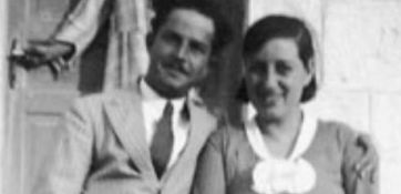 عبد القادر الحسيني وزوجته